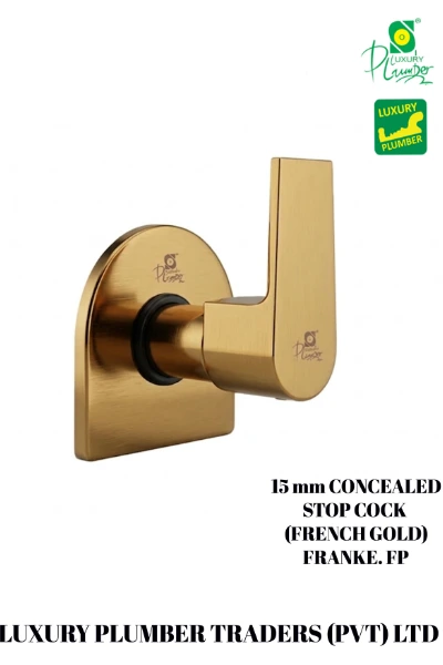 CONCEALD COCK 15 MM GOLD